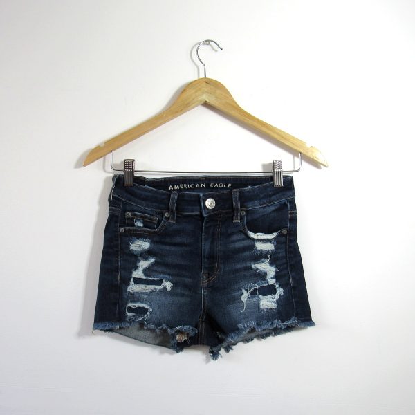 Shorts jeans, American Eagle, Tamanho 36, Comprimento 26 cm