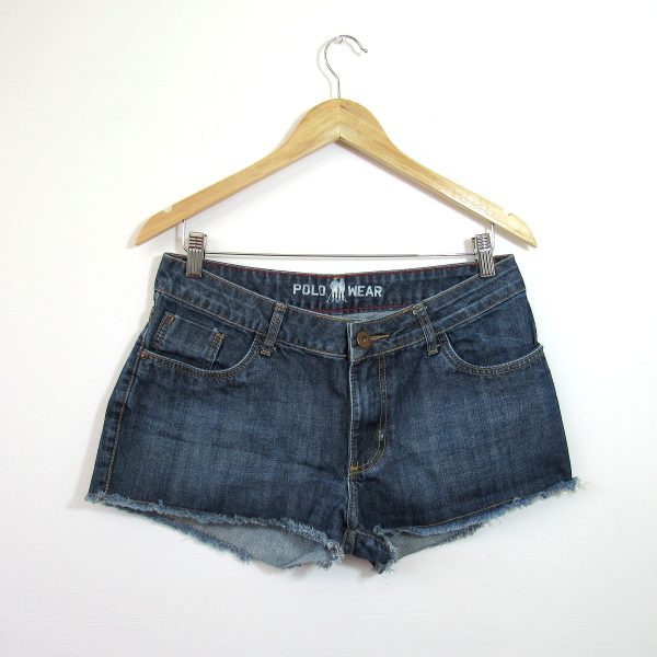 Shorts jeans, Polo Wear, Tamanho 42, Comprimento 26 cm