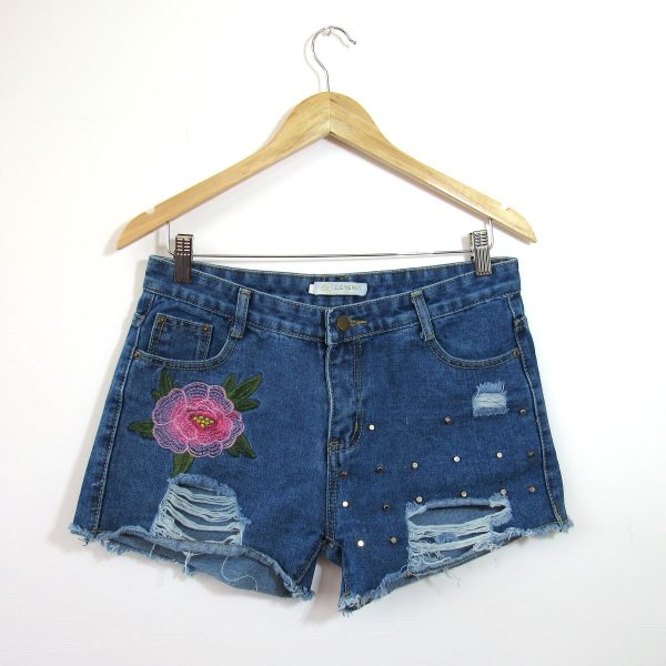 Shorts jeans, Loverly, Tamanho 43, Comprimento 28 cm