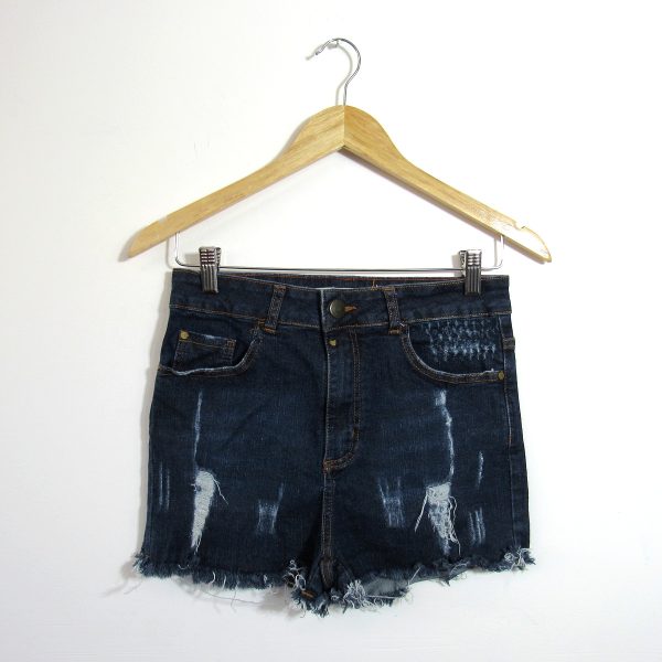 Shorts jeans, Rosa Chá, Tamanho 38, Comprimento 30 cm