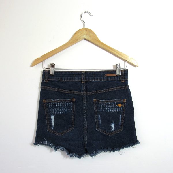 Alternative view of Shorts jeans, Rosa Chá, Tamanho 38, Comprimento 30 cm