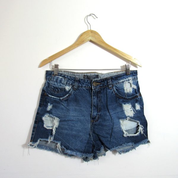 Shorts jeans, Jeans Wear, Tamanho 42, Comprimento 32 cm