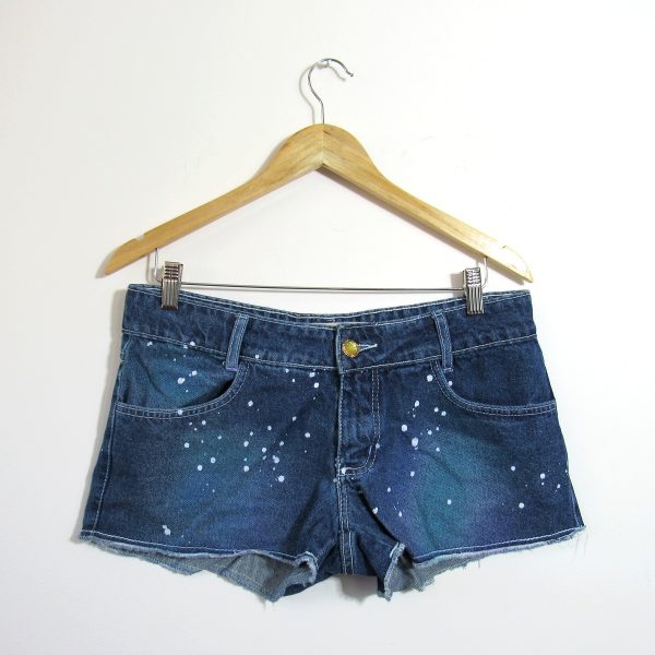 Shorts jeans, Maria Violeta, Tamanho 42, Comprimento 26 cm