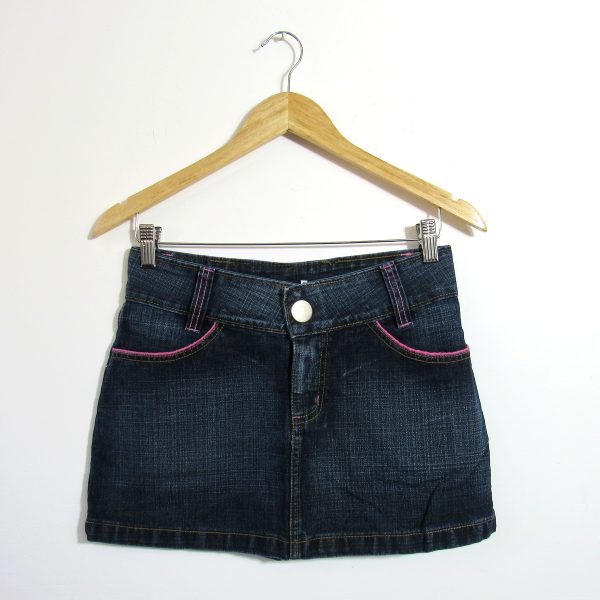 Saia jeans, Young Connection, Tamanho 38, Comprimento 32 cm