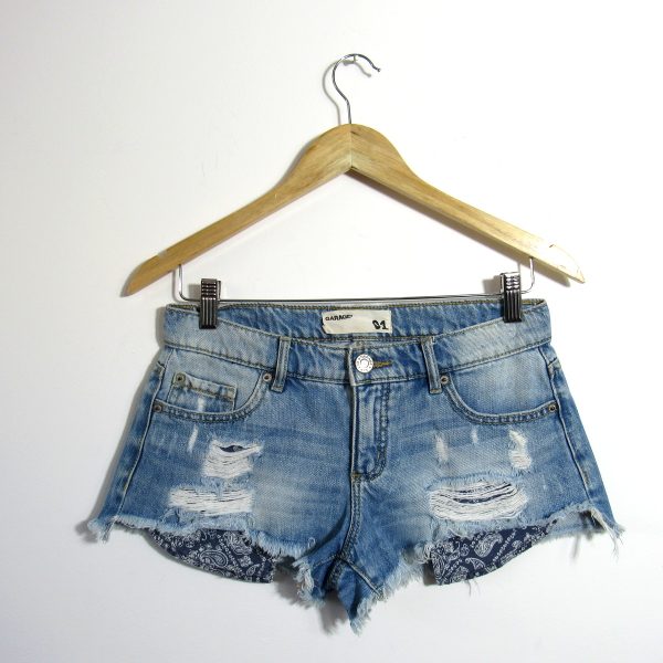 Shorts jeans, Garage, Tamanho 38, Comprimento 24 cm
