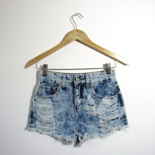 Shorts jeans, Blue Steel, Tamanho 34, Comprimento 26 cm