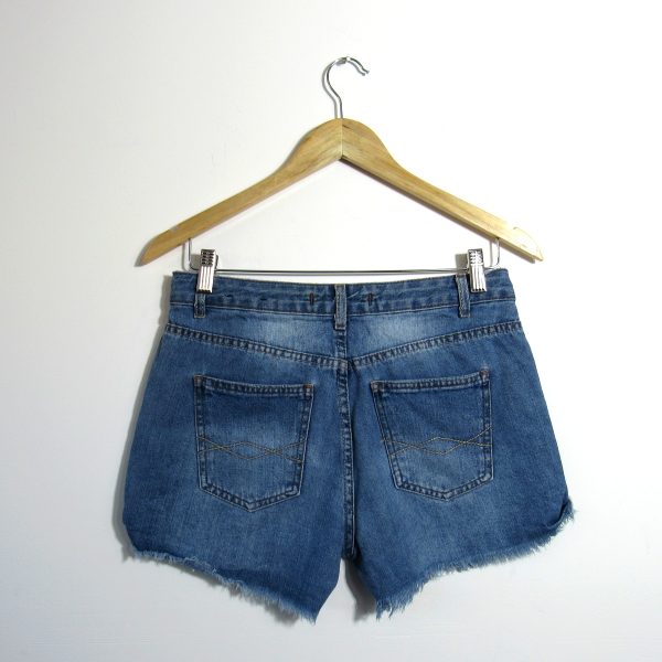 Alternative view of Shorts jeans, Blue Steel, Tamanho 38, Comprimento 30 cm