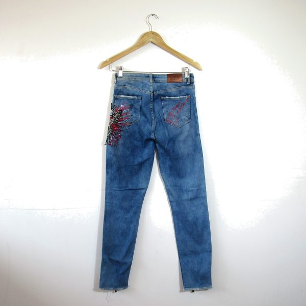 Alternative view of Calça jeans, Caos, Tamanho 36, Comprimento 98 cm
