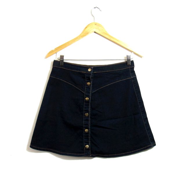 Saia Jeans, Damyller, Tamanho 38, Comprimento 40 cm