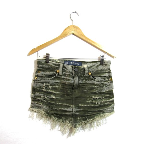 Saia Jeans, John John, Tamanho 38, Comprimento 30 cm