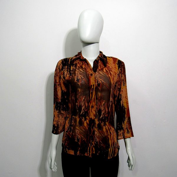 Blusa manga longa, Lucia Figueredo, Tamanho M, Comprimento 60 cm