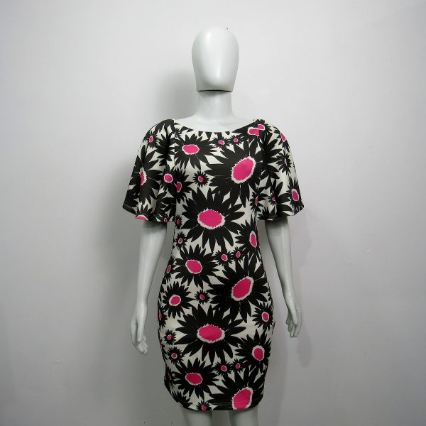 Vestido curto, Lebôh, Tamanho P, Comprimento 86 cm