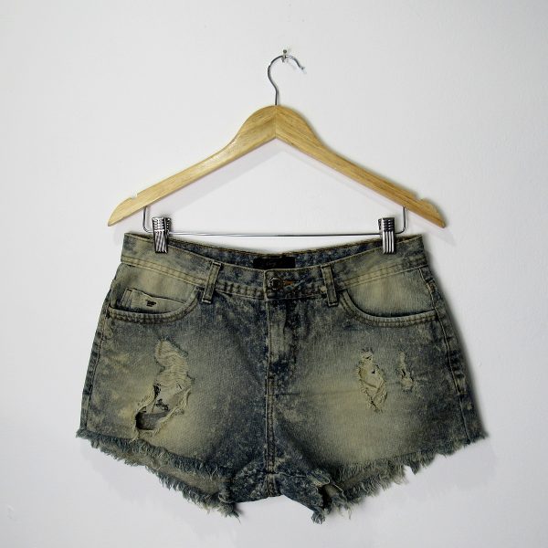 Shorts jeans, Tng, Tamanho 40, Comprimento 30 cm