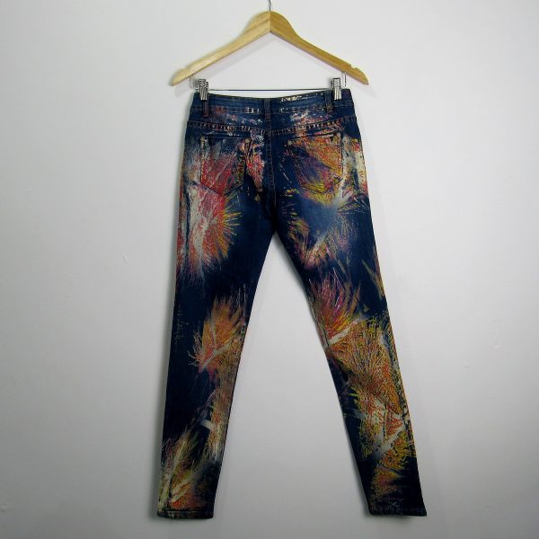 Alternative view of Calça jeans, M.Nacional, Tamanho 38, Comprimento 100 cm