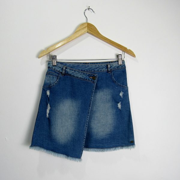 Saia Jeans, Tommy Hilfiger, Tamanho 34, Comprimento 42 cm