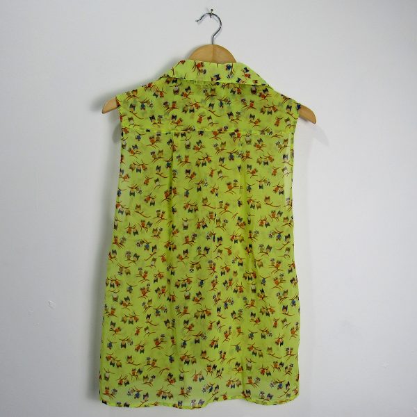 Alternative view of Blusa manga curta, Farm, Tamanho P, Comprimento 72 cm