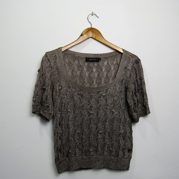 Blusa manga curta, Maria Filó, Tamanho M, Comprimento 56 cm