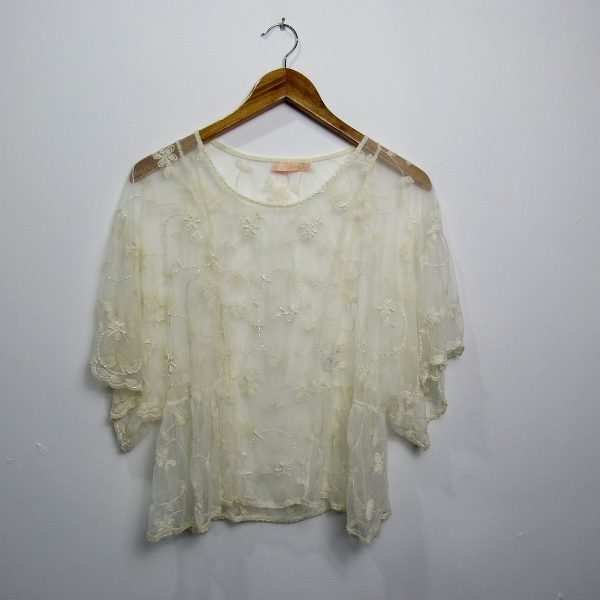 Blusa manga curta, Dress to, Tamanho P, Comprimento 56 cm