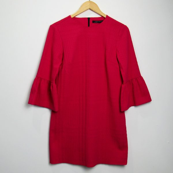 Vestido curto, Zara, Tamanho P, Comprimento 84 cm