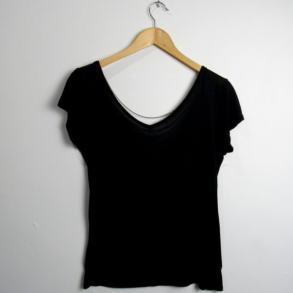 Alternative view of Blusa manga curta, Eqoos, Tamanho M, Comprimento 62 cm