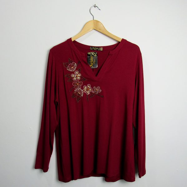 Blusa manga longa, Arian, Tamanho GG, Comprimento 76 cm