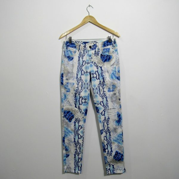Calça Jeans, Rosa Chá, Tamanho 38, Comprimento 104 cm