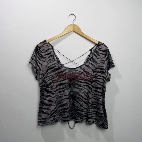Blusa manga curta, John John, Tamanho p, Comprimento 50 cm