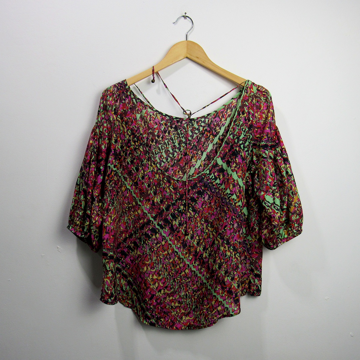 Blusa manga curta, Le Lis Blanc, Tamanho G, Comprimento 60 cm