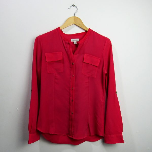 Camisa, Calvin Klein, Tamanho P, Comprimento 64 cm