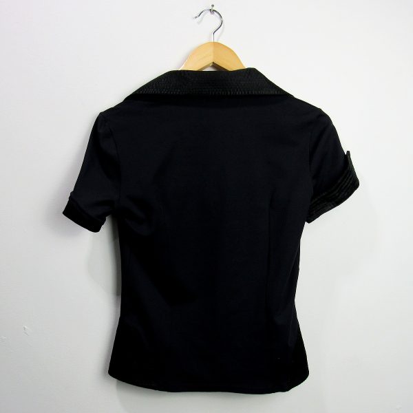 Alternative view of Blusa manga curta, Shoulder, Tamanho P, Comprimento 60 cm