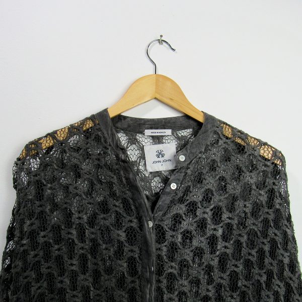 Alternative view of Blusa manga longa, John John, Tamanho M, Comprimento 54 cm