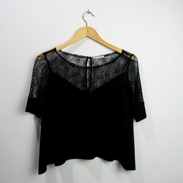 Blusa manga curta, Zara, Tamanho P, Comprimento 50 cm