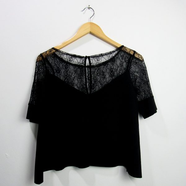 Alternative view of Blusa manga curta, Zara, Tamanho P, Comprimento 50 cm