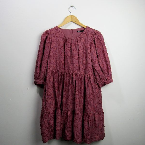 Vestido curto, Zara, Tamanho G, Comprimento 84 cm