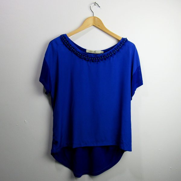 Blusa manga curta, Bobstore, Tamanho M, Comprimento 56 cm