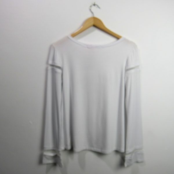 Alternative view of Blusa manga longa, Nova versão, Tamanho P, Comprimento 60 cm