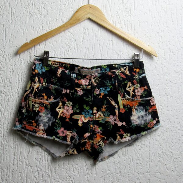 Shorts sarja, Colcci, Tamanho 36, Comprimento 22 cm