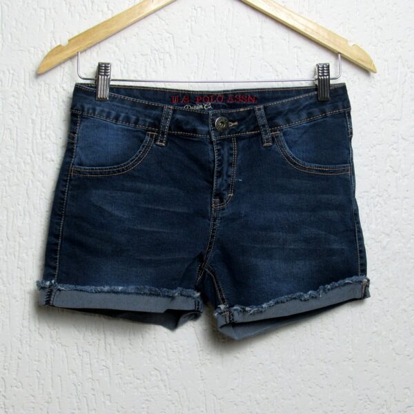 Shorts jeans, Us Polo Assn, Tamanho 36, Comprimento 30 cm