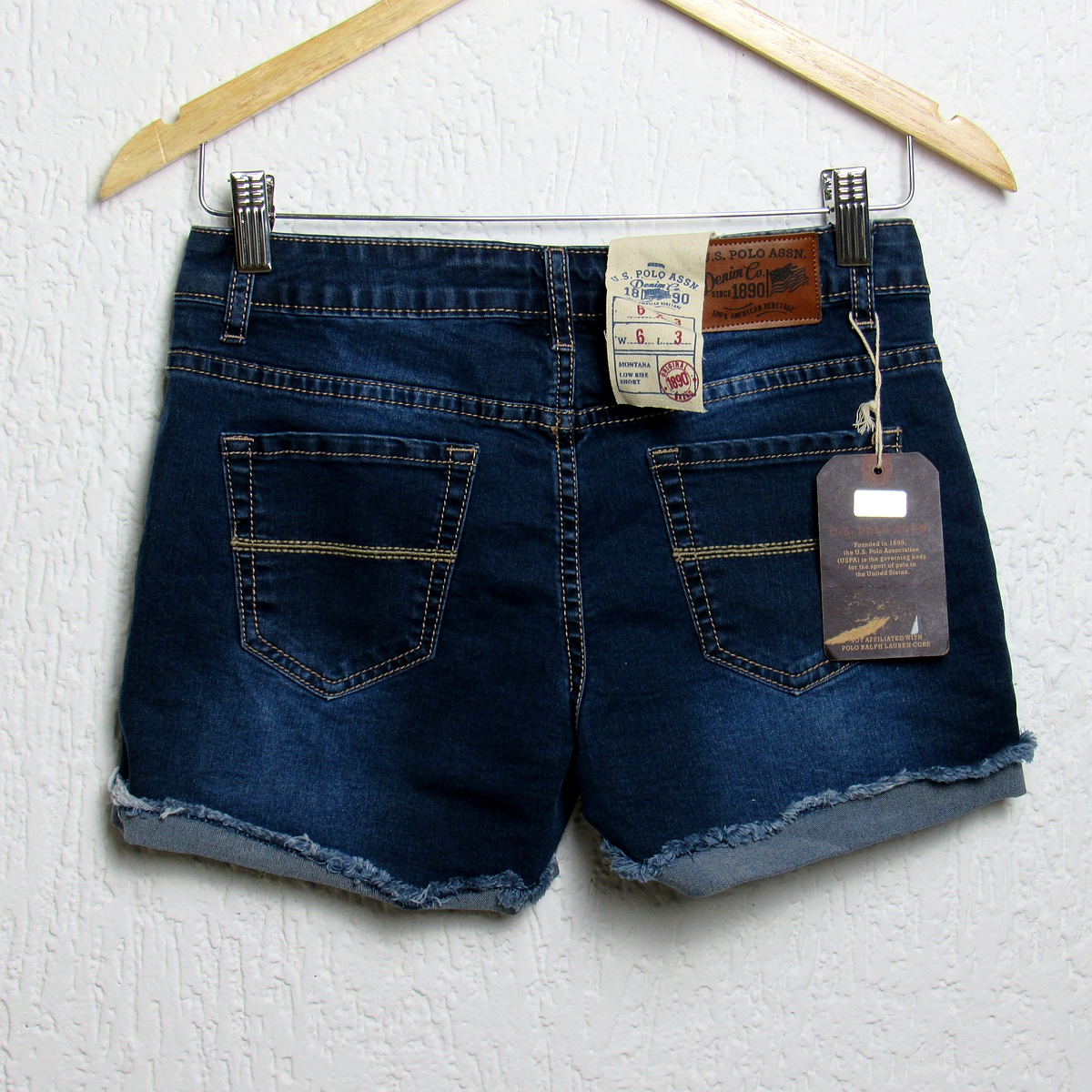 Shorts jeans, Us Polo Assn, Tamanho 36, Comprimento 30 cm - Imagem 2