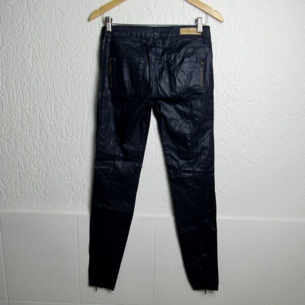 Alternative view of Calça de Couro, Zara, Tamanho 38, Comprimento 96 cm