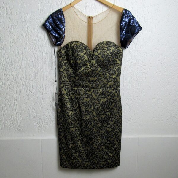 Vestido curto, Dolps, Tamanho M, Comprimento 90 cm, Lantejola