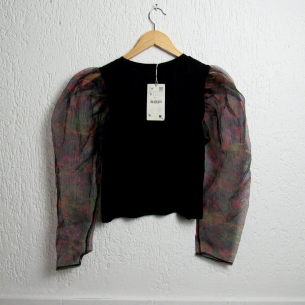 Alternative view of Blusa manga longa, Zara, Tamanho P, Comprimento 50 cm, Novo
