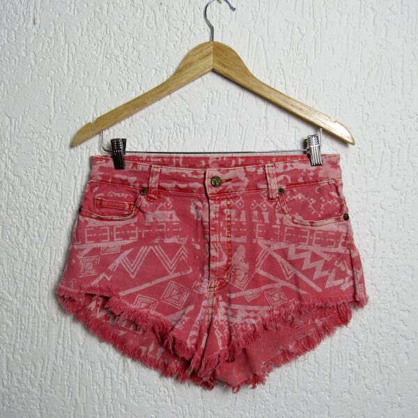 Shorts sarja, Farm, Tamanho 40, Comprimento 34 cm, Usado
