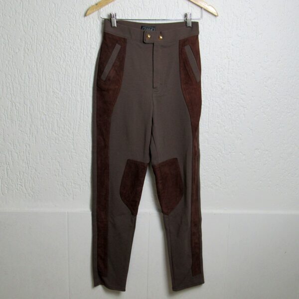 Calça alfaiataria, 1064, Tamanho 36, Comprimento 96 cm, Possui couro, Usado