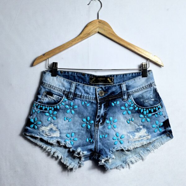 Shorts jeans, Colcci, Tamanho 38, Comprimento 24 cm, Usado