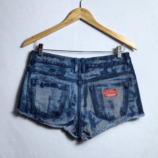 Alternative view of Shorts jeans, Carmim, Tamanho 38, Comprimento 24 cm, Usado