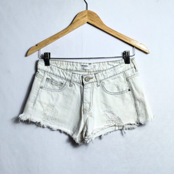 Shorts jeans, Zara, Tamanho 36, Comprimento 22 cm, Usado