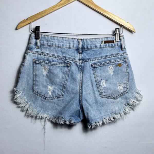 Alternative view of Shorts jeans, Rosa Chá, Tamanho 36, Comprimento 28 cm, Usado