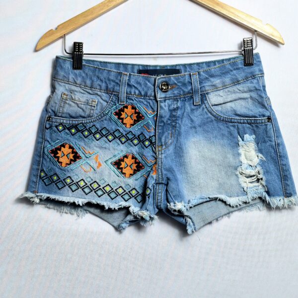 Shorts jeans, Pool, Tamanho 36, Comprimento 24 cm, Usado