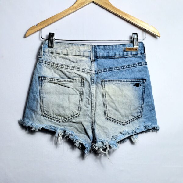Alternative view of Shorts jeans, Rosa Chá, Tamanho 34, Comprimento 28 cm, Usado